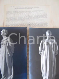 Fotografia d epoca originale 1934 SIRACUSA Pasquale SGANDURRA Statue per MANICOMIO Luce Tenebre Paolo RIO 1