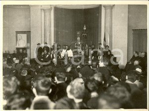 Fotografia d epoca originale 1936 MILANO Regia UniversitÃ  Magnifico Rettore discorso nuovo anno Fotografia 1