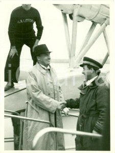 Fotografia d epoca originale 1936 GENOVA Arrivo Ministro Hans FRANK con ALA LITTORIA Fotografia 1