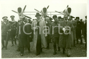 Fotografia d epoca originale 1936 GENOVA Arrivo Ministro Hans FRANK con ALA LITTORIA Fotografia 1