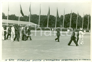 Fotografia d epoca originale 1939 CASERTA Gen. Alfredo KINDELAN visita ACCADEMIA AERONAUTICA Fotografia 1