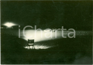 Fotografia d epoca originale 1935 FRIEDENAU BERLIN Impianto illuminazione campo aereo Fotografia 1