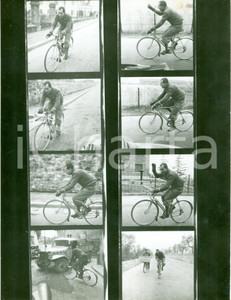 Fotografia d epoca originale 1940 ca FIRENZE Allenamenti Gino BARTALI in cittÃ  Foto con 8 PROVINI 1