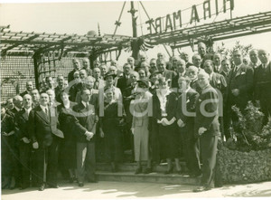 Fotografia d epoca originale 1935 GENOVA Gruppo industriali francesi Hotel MIRAMARE Fotografia 1