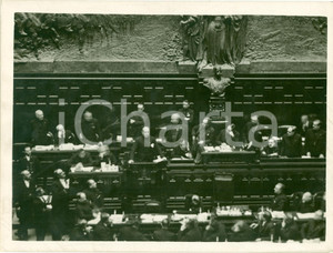 Fotografia d epoca originale 1928 ROMA Benito MUSSOLINI alla CAMERA chiude la 27 Legislatura Fotografia 1