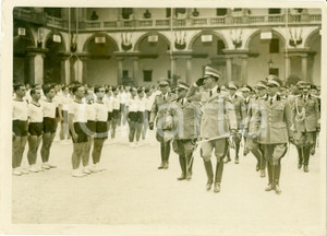 Fotografia d epoca originale 1939 TORINO UMBERTO II ispeziona Accademia Artiglieria Foto 1