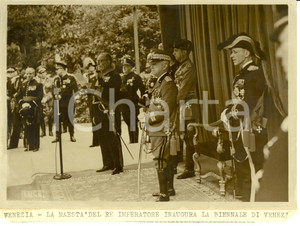 Fotografia d epoca originale 1940 VENEZIA Vittorio Emanuele III inaugura la Biennale Foto 18 x 13 cm 1