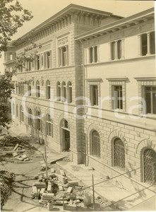 Fotografia d epoca originale 1930 ca AREZZO Il nuovo PALAZZO delle POSTE e TELEGRAFI in costruzione Foto 1