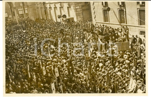 Fotografia d epoca originale 1934 MILANO Folla in piazza BELGIOIOSO per LEVA FASCISTA Foto ALESSANDRINI 1