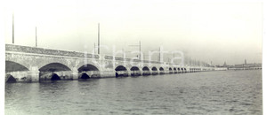 Fotografia d epoca originale 1933 VENEZIA Veduta del ponte della filovia Fotografia GIACOMELLI 1
