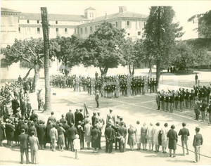 Fotografia d epoca originale 1930 ROMA Giuramento allievi del COLLEGIO MILITARE Fotografia 1