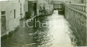 Fotografia d epoca originale 1920 ca MILANO Mulini ad acqua nei vecchi navigli Vera fotografia 1