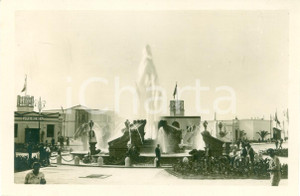 Fotografia d epoca originale 1933 BARI FIERA LEVANTE Fontana centrale e Padiglione UNGHERIA Fotografia 1