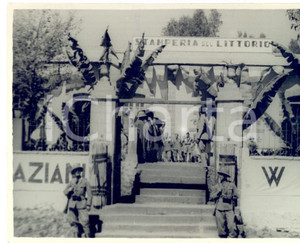 Fotografia d epoca originale 1936 ADDIS ABEBA ETIOPIA A.O.I. Stamperia del LITTORIO Foto 11 x 8 cm 1