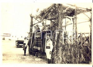 Fotografia d epoca originale 1924 TOCRA LIBIA AutoritÃ  italiane nel palco tradizionale Fotografia 1