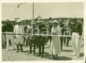 Fotografia d epoca originale 1936 HARAR ETIOPIA Guglielmo NASI inaugura ponte di MARESA per DIRE DAUA Foto 1