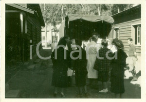 Fotografia d epoca originale 1938 ASMARA ERITREA AOI Furgone della Befana Fascista all ospedale coloniale 1