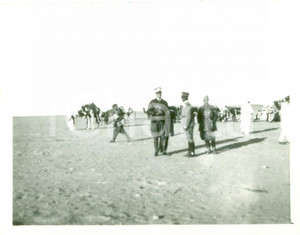 Fotografia d epoca originale 1931 EL GIOF LIBIA Rodolfo GRAZIANI con Pietro MALETTI Foto Maurizio RAVA 1