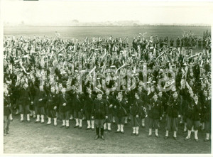 Fotografia d epoca originale 1938 ROMA Tremila trombettieri suonano l inno tedesco FOTOGRAFIA 1