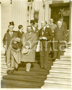 1931 PHILADELPHIA (USA) Dino GRANDI con il sindaco Harry MACKEY e autorità *FOTO