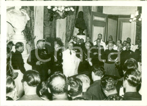 Fotografia d epoca originale 1935 GENOVA Renzo MORIGI parla ai Comandanti del Fascio Giovanile Fotografia 1