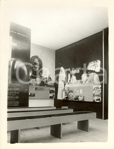 Fotografia d epoca originale 1936 VATICANO Esposizione Stampa Cattolica Erberto CARBONI Sala missionaria FOTO 1