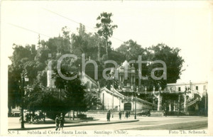 Fotografia d epoca originale 1930 SANTIAGO DE CHILE Subida al Cerro Santa Lucia somiglia al PINCIO Fotografia 1