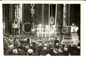 Fotografia d epoca originale 1939 MILANO Funerali solenni di papa PIO XI in DUOMO Fotografia 13x18 1