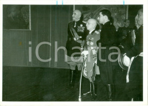 Fotografia d epoca originale 1939 VENEZIA Vittorio Emanuele III visita una mostra d arte Fotografia 1