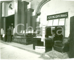 Fotografia d epoca originale 1936 MARSEILLE F Lo stand de IL POPOLO D ITALIA alla Fiera di MARSIGLIA Foto 1