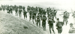 Fotografia d epoca originale 1936 IRPINIA Soldati sfilano per le Grandi Manovre Fotografia 1
