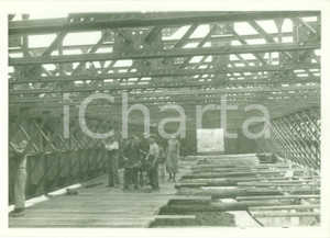 Fotografia d epoca originale 1939 ROMA Costruzione Ponte della MAGLIANA per l Esposizione 1942 Fotografia 1