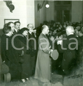 Fotografia d epoca originale 1934 MILANO Duca di BERGAMO inaugura Mostra Artisti alla PERMANENTE Fotografia 1