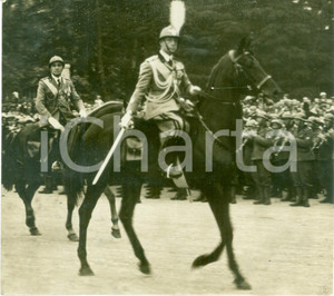 Fotografia d epoca originale 1934 MILANO Duca di BERGAMO alla rivista dello Statuto Fotografia 1