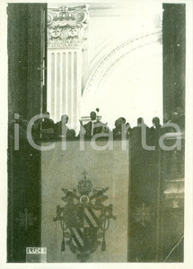 Fotografia d epoca originale 1939 ROMA VATICANO Nuovo pontefice PIO XII benedice il popolo da SAN PIETRO 1
