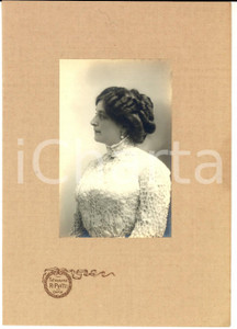 Fotografia d epoca originale 1910 ca MONZA Ritratto di Ambrogina BIANCHI Fotografia Riccardo PIATTI 1