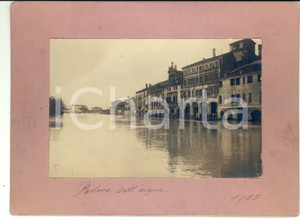 Fotografia d epoca originale 1905 ALLUVIONE PADOVA Veduta della cittÃ  inondata dal BACCHIGLIONE Foto animata 1