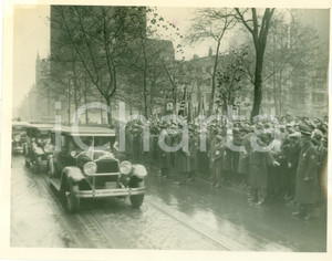Fotografia d epoca originale 1931 PHILADELPHIA USA Corteo ufficiale di Dino GRANDI in visita Fotografia 1