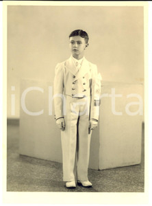 Fotografia d epoca originale 1950 ca TORINO Carlo BARBERIS alla Prima Comunione Fotografia CASTAGNERI 1