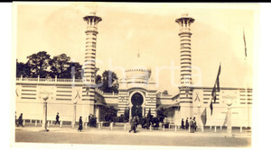 Fotografia d epoca originale 1924 EXPO LONDON WEMBLEY Stadium Padiglione della MALESIA Foto ANIMATA 11x6,5 1