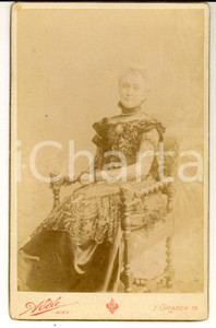 Fotografia d epoca originale 1880 ca WIEN Ritratto di una nobildonna austriaca Fotografia ADELE 11 x 17 1