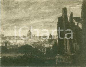 Fotografia d epoca originale 1936 MILANO Mario DELLA FOGLIA Il Palatino Fotografia coeva del quadro 1