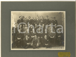 Fotografia d epoca originale 1923 GENOVA Gruppo di funzionari con due addetti in divisa Foto PETRETTO 1 1