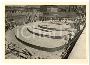 Fotografia d epoca originale 1960 ca NIZZA FRANCIA Lavori di ristrutturazione edificio Foto GILLETTA 18x13 1