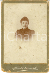 Fotografia d epoca originale 1900 ca ALESSANDRIA D EGITTO Ritratto femminile Foto FETTEL & BERNARD 12x16 1