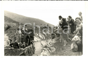 Fotografia d epoca originale 1960 GENOVA Processione MADONNA IMMACOLATA su carro fioritoFoto 18x13 DALMER 1