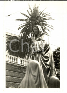 Fotografia d epoca originale 1960 GENOVA Statua della MADONNA IMMACOLATA in processione Foto 18x13 DALMER 1