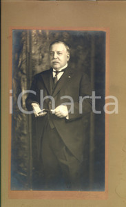 Fotografia d epoca originale 1930 ca BRUXELLES B Ritratto di Maurice MERVILLE Photo LINTHIE su cartoncino 1