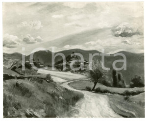 Fotografia d epoca originale 1936 MILANO Luigi BRACCHI Panorama della VALTELLINA Fotografia coeva del quadro 1