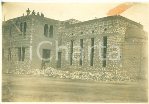 Fotografia d epoca originale 1930 ca BENGASI LIBIA Operai costruiscono palazzo del Municipio Fotografia 1